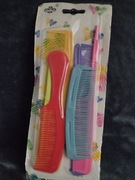 Zestaw 6 kolorowych grzebieni