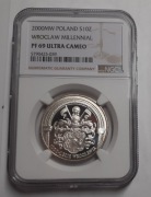 10 ZŁ 2000 Wrocław 1000 Lecie NGC PF69 Ultra Cameo