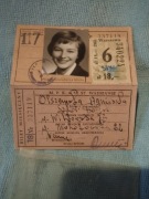 PRL stary bilet miesięczny m.p.k warszawa 