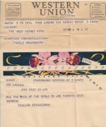 Telegramy, dwie sztuki, 1951 rok