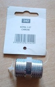 Nypel 1/2" chrom Tycner Nowy