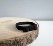 Bransoletka ryps elastyczny kokarda wstążka czarna bransoletka szczęścia 