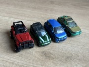 Matchbox Majorette Jeep Mini Reno Land Rover 4 sztuki modele samochodów