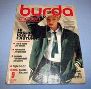 Burda Moden 9/1978 + wykroje - edycja włoska Vintage Moda szycie krawiectwo