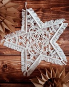 Gwiazda na ścianę/okno MAKRAMA