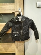 H&M dziewczęca kurtka ramoneska czarna eko skóra rozmiar 98(2-3)lata