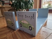 Półki regały do pokoju dziecięcego, komplet 2 szt