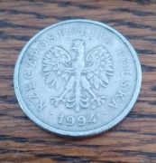 Moneta 1 zł 1994 obiegowa