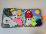 Nowa książeczka edukacyjna z filcu – zabawa, liczby, kolory - Montesorri