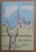 Wyżyna krakowska mapa turystyczna 1988