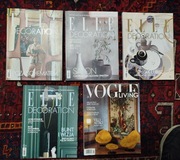 Elle Decoration. Miesięcznik. 2022 (x 4) + Vogue 2021 (x 1)