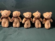 5 x Nowe Pluszaki maskotki breloczki miś misiek Love