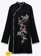 NOWE SUPER KIMONO Sukienka Cudny HAFT ZARA L 38 40