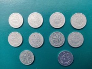 PRL-20 GROSZY 1969/72/73/75/76/77/78/79/80/81