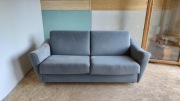 Sofa modułowa ze stelażem włoskim MONO, szara, 2-osobowa