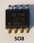 INA137UA   AUDIO DIFFERENTIAL LINE RECEIVERS +/-6dB (G = 1/2 or 2)