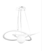 Lampa wisząca LED | Stylowa lampa z księżycem 3D | RLT-60CM-72W-W