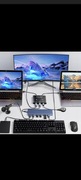 Przełącznik USB C 2 w 1 KCEVE C201B KVM 2 laptopy 1 monitor 4K 120 Hz