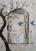 "Nadzieja 2" obraz ręcznie malowany 50x70 cm