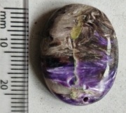 Czaroit  wisior amulet talizman broszka polerowany 