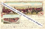 LUBAŃ LAUBAN Koszary Courbierestr. II Batalion 19.Pułku Piechoty lito. 1902
