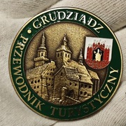 Odznaka PTTK Przewodnik Turystyczny Grudziądz - duża blacha 