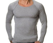 Męski sweter dzianinowy casual sportowy