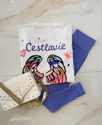 T-shirt skrzydła cestlavie oversize r.uniwersalny biały, czarny 