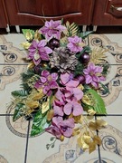 Stroik/ wiązanka bożonarodzeniowa na cmentarz,  płyta obciążona 