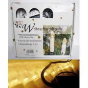 Lampki choinkowe  60szt świeczki retro 7,4mb LED białe zimne