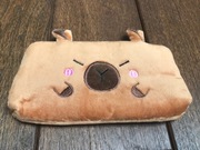 Śliczny pluszowy piórnik Kapibara dla dzieci. Kosmetyczka, portfel. Nowy.