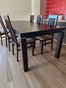 Stół rozkładany+ komplet 6 krzeseł