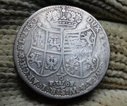 1/6 TALARA  Z 1750 R.  AUGUST III . ORYGINAŁ .SREBRO RZADKI ROCZNIK