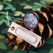 Orion - pierścionek, pierścień 25mm artystyczny malowany akwarelami