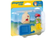 PLAYMOBIL 6961 PRACOWNIK BUDOWLANY+2 FIGURKI GRATI