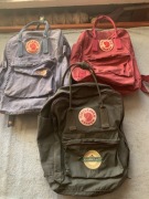 3 sztuki plecaków Kanken Fjallraven
