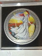 2 funty 2022 Britannia PORY ROKU Lato kolor 1oz Ag999 Srebrna Moneta