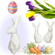 KRÓLIK ZAJĄC WIELKANOCNY 3D 28 cm DEKORACJA OZDOBA ŚWIĄTECZNA WIELKANOCNA