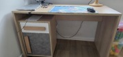 Biurko 60/120 jasny dąb + kontenerek