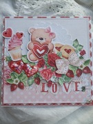 Kartka walentynkowa kartka na walentynki walentynka