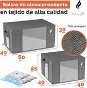 Torby do przechowywania ubrań pośćieli z workami próżniowymi 40-72L 2 szt