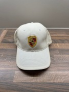 Czapka z daszkiem Porsche logo biala nowa oryginalna