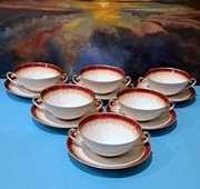 Bulionówki  z podstawkami- 6 szt.- Hutschenreutcheur - Bavaria !