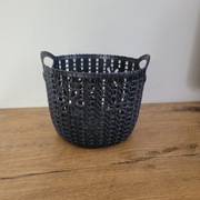 Osłonka koszyczek ażurowy plastikowy grafitowy