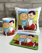 Bolek i Lolek PRL retro prezent zestaw Poduszka kubek podkladka