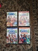 THE SIMS 4 + MIEJSKIE ŻYCIE,WITAJ W PRACY,PSY I KOTY PL-4 sztuk STAN BDB