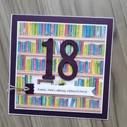 Kartka personalizowana na 18, 20, 30, 40, 50 urodziny, książki