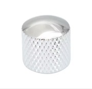 Gałka metalowa potencjometru do gitary/basu chrom. Pokrętło Gitarowe