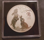 Lunar III rok królika, srebro 2oz