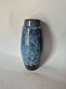 Stary ciekawy wazon niebieski prl..